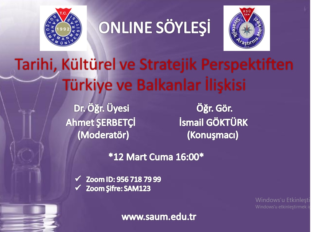 ONLINE SÖYLEŞİ